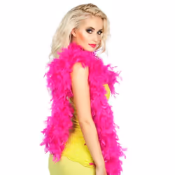 Boland 52699, Boa pour déguisement, Adulte, unisexe, Coton, Feather, Fuchsia, 55 g