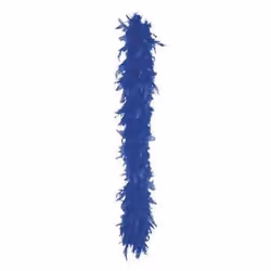 Boland 52703, Boa pour déguisement, Adulte, unisexe, Feather, Bleu, 1000 mm