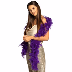 Boland 52708, Boa pour déguisement, Adulte, unisexe, Coton, Feather, Violet, 55 g