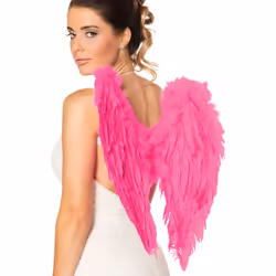 Boland 8712026528230, Ailes de déguisement, Adulte, Femelle, Feather, Fer, Papier, Polyester, Rose, 500 mm