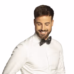Boland 53122, Noeud papillon de déguisement, Adulte, Mâle, Polyester, Noir, 16 g