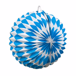 Boland 54215, Lampion en papier, Papier, Bleu, Blanc, 112 g, 22 cm, 2 pièce(s)