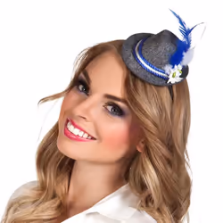 Boland 54239, Diadème pour déguisement, Adulte, Femelle, Feather, Polyester, Polypropylène (PP), Noir, Bleu, Gris, Blanc, 30 ...