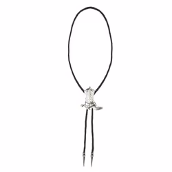 Boland 54326, Collier fantaisie, Adulte, Western, Fer, Polyester, Noir, Métallique, 100 mm