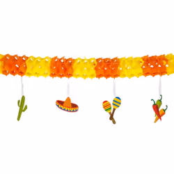 Boland 54402, Guirlande, Coton, Papier, Multicolore, 77 g, 4000 mm, 160 mm