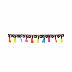 Guirlande en polyester mexicaine pompons 2 m