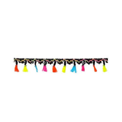 Guirlande en polyester mexicaine pompons 2 m
