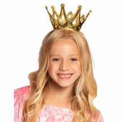 Couronne de contes de fées en plastique doré pour déguisement - Couronne Amy