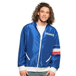 VESTE DE SURVÊTEMENT BLEU SUPPORTER FRANCE HOMME XL Bleu Turquoise Ciel Marine