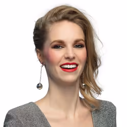 Boland 64415, Boucle d'oreille fantaisie, Adulte, Femelle, Fer, Polystyrène, Argent, 27 g