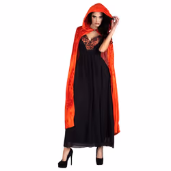Boland 71003, Cape pour robes fantaisies, Adulte, unisexe, Polyester, Rouge, 1700 mm