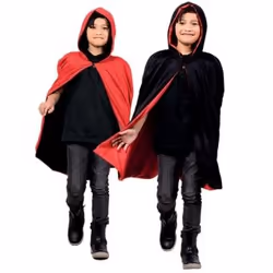 Boland Cape Twilight enfant noir/roug, Déguisement, Enfant, unisexe, Magic, Noir, Rouge, 115 cm