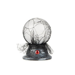 Boule de cristal lumineuse et sonore 19 x 13 cm - Noir