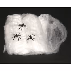 Max Bersinger 842-10-072, Toile d'araignée de déguisement, Adulte, Blanc, 20 g