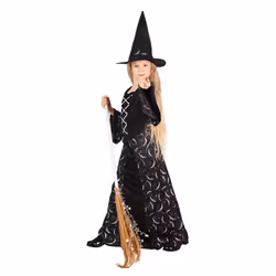 Boland 78030, Déguisement, Enfant, Femelle, Halloween, Sorcière, Noir, Blanc