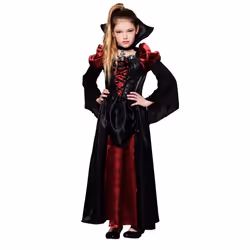 Boland 78107, Déguisement, Enfant, Femelle, Halloween, Vampire, Noir, Rouge