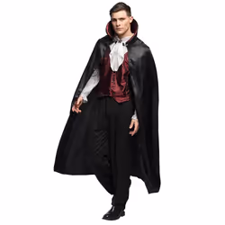 Boland 79050, Robe de déguisement, Adulte, Mâle, Autres, Vampire, Noir, Rouge, Blanc