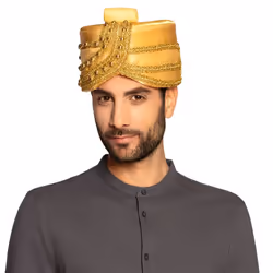 Boland 81022, Chapeau de déguisement, Adulte, Mâle, Polyester, Polystyrène, Or, 90 g