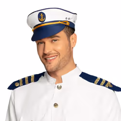 Boland 81025, Chapeau de déguisement, Adulte, Mâle, Fer, Polyester, Bleu, Blanc, 133 g