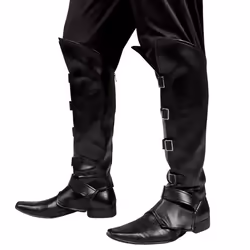 Boland 81994, Chaussures de déguisement, Adulte, Mâle, Fer, Polyéthylène, Noir, 216 g