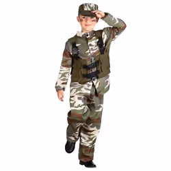 Boland 82189, Déguisement, Enfant, Mâle, Autres, Armée, Beige, Marron, Vert