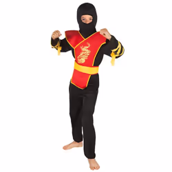 Boland 82195, Déguisement, Enfant, Femelle, Autres, Ninja, Noir, Rouge, Jaune