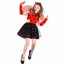 Boland 82225, Déguisement, Enfant, Femelle, Autres, Noir, Rouge, Polyester
