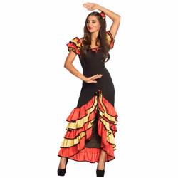 Boland 83529, Déguisement, Adulte, Femelle, Autres, Noir, Rouge, Jaune, Femelle