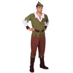 Boland 83611, Déguisement, Adulte, Mâle, Autres, Marron, Vert, Rouge, Blanc, Mâle