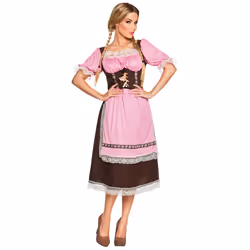 Boland 83654, Déguisement, Adulte, Femelle, Uniforme, Marron, Rose, Blanc, Femelle
