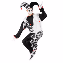Boland 83825, Déguisement, Adulte, Mâle, Autres, M/L, Noir, Blanc