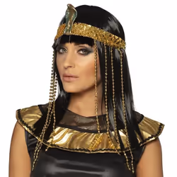Boland perruque reine dEgypte avec bandeau taille unique