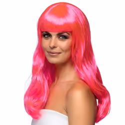 Boland 85870, Perruque de déguisement, Adulte, Femelle, Polyester, Rose, 400 g
