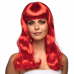 Boland 85872, Perruque de déguisement, Adulte, Femelle, Polyester, Rouge, 275 g