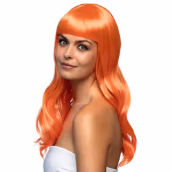 Boland 85873, Perruque de déguisement, Adulte, Femelle, Polyester, Orange, 275 g