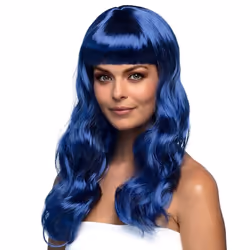 Boland 85876, Perruque de déguisement, Adulte, Femelle, Polyester, Bleu, 275 g