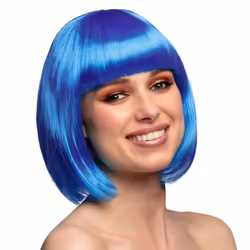 Boland 85896, Perruque de déguisement, Adulte, Femelle, Polyester, Bleu, 225 g