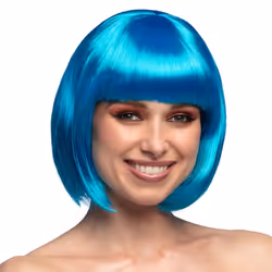 Boland 85897, Perruque de déguisement, Adulte, Femelle, Polyester, Bleu, 212 g