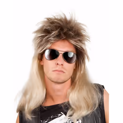 PERRUQUE RYAN - Accessoire de déguisement - Jaune - Homme - Extérieur - Blond - 18 ans