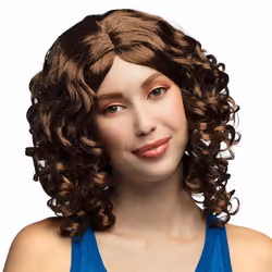 Boland 86212, Perruque de déguisement, Adulte, Femelle, Polyester, Marron, 230 g