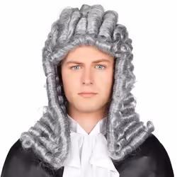 Boland 86364, Perruque de déguisement, Adulte, Mâle, Polyester, Gris, 375 g