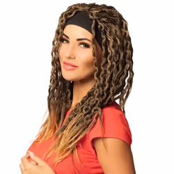 Boland 86376, Perruque de déguisement, Adulte, Femelle, Polyester, Noir, Marron, 240 g