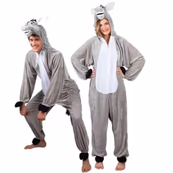 Boland 88010, Déguisement, Adulte, Unisexe, Animal, Animal, Gris, Blanc