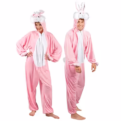 Boland 88015, Déguisement, Adulte, Unisexe, Animal, Animal, Rose, Blanc