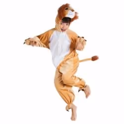 Max Bersinger 834-88-260, Déguisement, Enfant, Mâle, Animal, Lion, Marron, Blanc