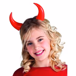 Boland Tiare Cornes de Diable, Bandeaux de tête de déguisement, Adultes et enfants, unisexe, Devil, Plastique, Rouge