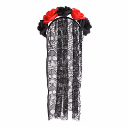 Boland 97064, Fancy dress tiara, Adulte, Femelle, Polyester, Polypropylène (PP), Noir, Rouge, 50 g