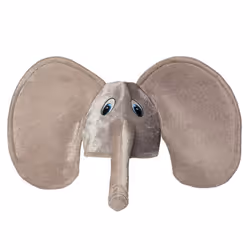 Boland 99949, Chapeau de déguisement, Adulte, unisexe, Eléphant, Polyester, Gris