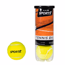 SportX Balle Tennis 3 Pcs. en tube ****, Vert, Caoutchouc, 3 pièce(s), CHN, 78 mm, 78 mm