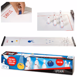 Clown Games Jeu de bowling de table 120 cm, Kit de jeu, 6 an(s)